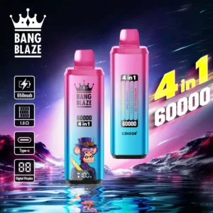 Vier Aromen in Einem Bang Blaze 60000 Puffs Einweg E Zigarette